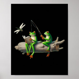 Affiche Grenouille à quatre pattes sur une grenouille de b