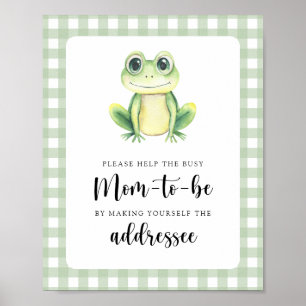 Affiche Grenouille - Aider la future maman débordée