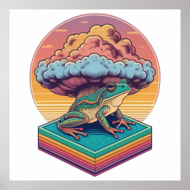 Affiche Grenouille atomique (Devant)