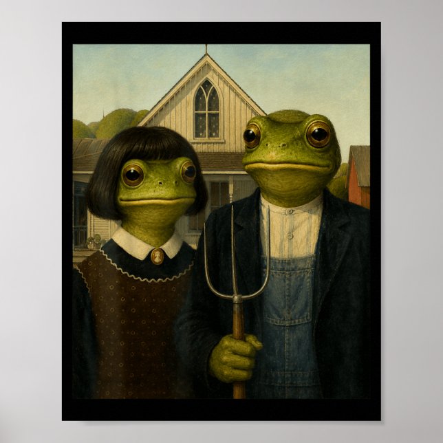 Affiche Grenouille avec coupe Bob Gothic américain ferme G (Devant)