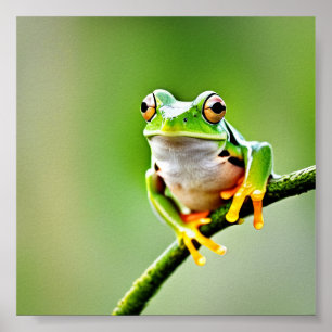 Affiche Grenouille bondissante