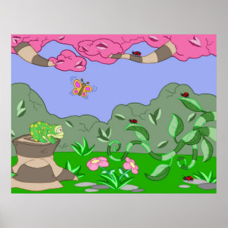 Affiche grenouille contre poupée