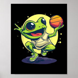 Affiche Grenouille crapaud dessiné art animalier Sketchll