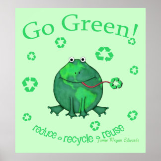 Affiche Grenouille De l'environnement jour des terres