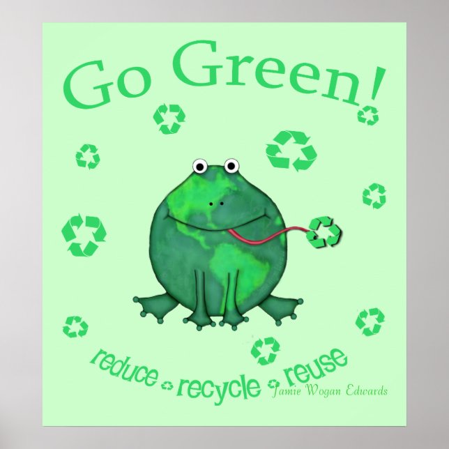 Affiche Grenouille De l'environnement jour des terres (Devant)