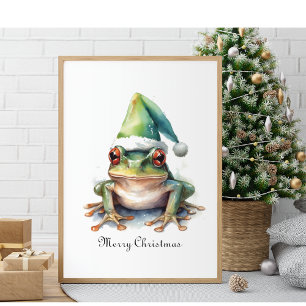 Affiche Grenouille de Noël, coutume