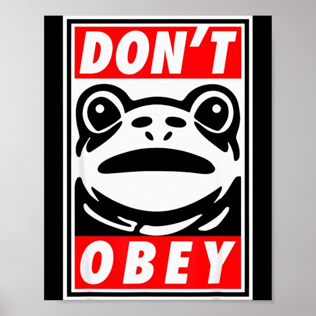 Affiche Grenouille de Portland N'Obéit Pas  (Devant)