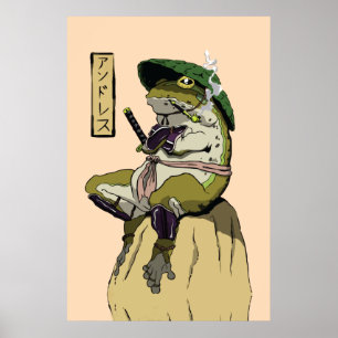 Affiche Grenouille de Samurai