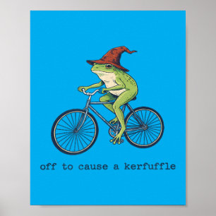 Affiche Grenouille drôle pour causer une agitation