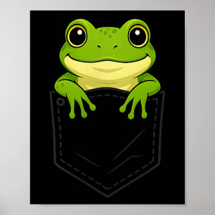Affiche Grenouille drôle regardant dans Cket Amoureux des 
