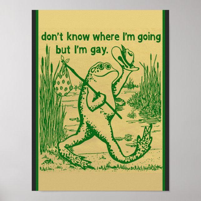 Affiche grenouille gay (Devant)
