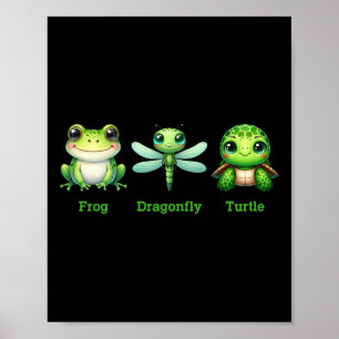 Affiche Grenouille Libellule humour politique anti-trump s