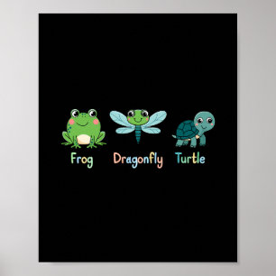 Affiche Grenouille Libellule Tortue Humour Politique Subti