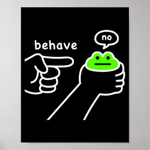 Affiche Grenouille malhonnête Mème de grenouille drôle Se
