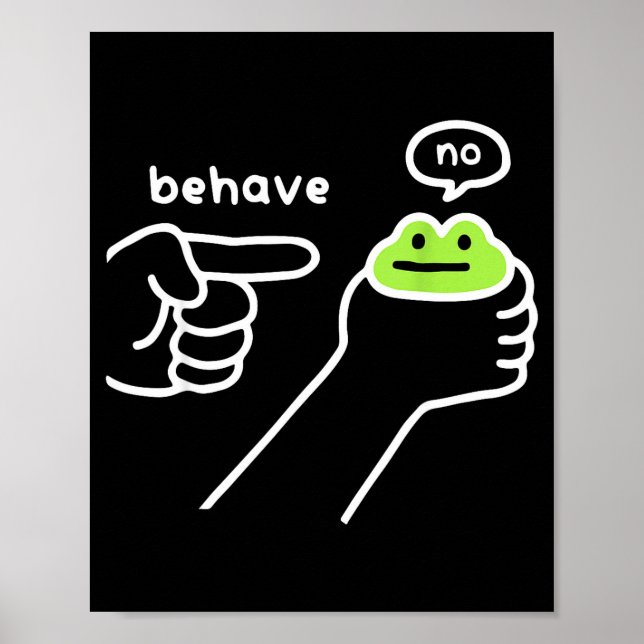 Affiche Grenouille malhonnête Mème de grenouille drôle Se  (Devant)