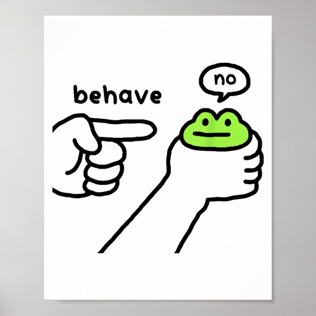 Affiche Grenouille malhonnête Mème de grenouille drôle Se  (Devant)