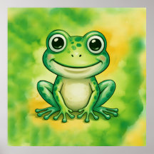 Grenouille mignonne verte