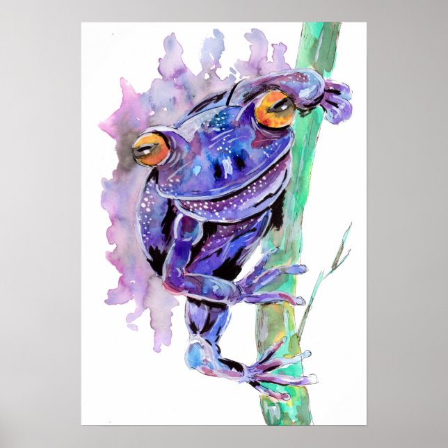 Affiche Grenouille pourpre (Devant)