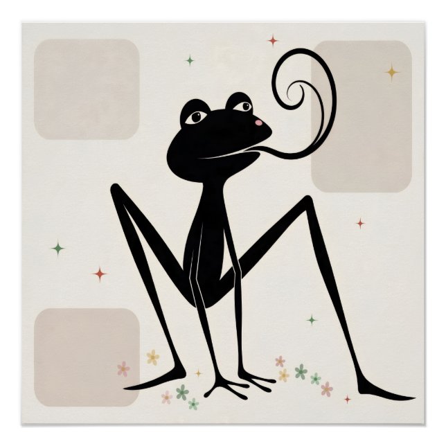 Affiche Grenouille Printemps (Devant)