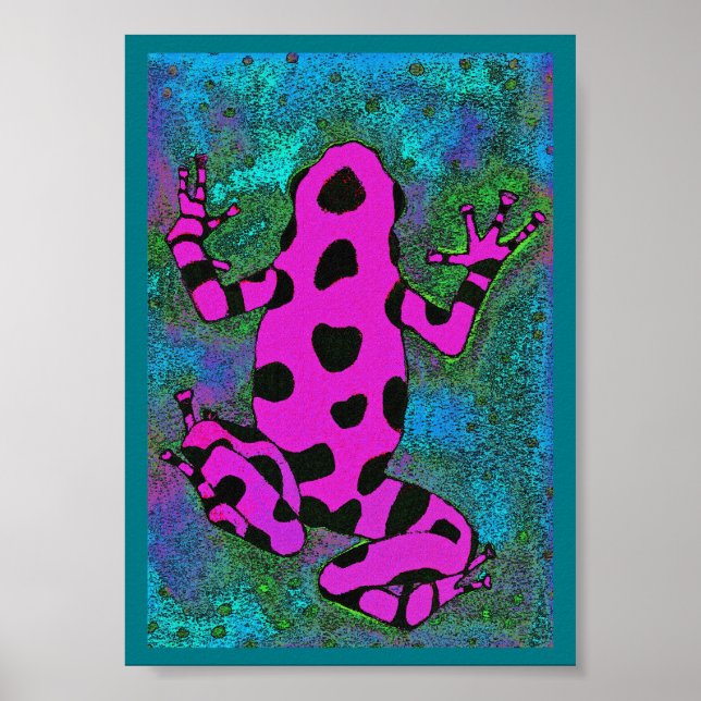 Affiche Grenouille rose chaude (Devant)