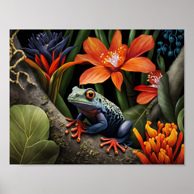 Affiche Grenouille verte (Devant)