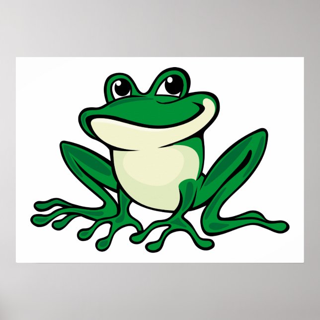 Affiche Grenouille verte (Devant)