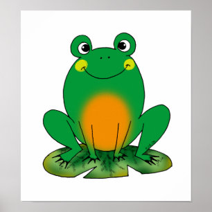 Affiche Grenouille verte
