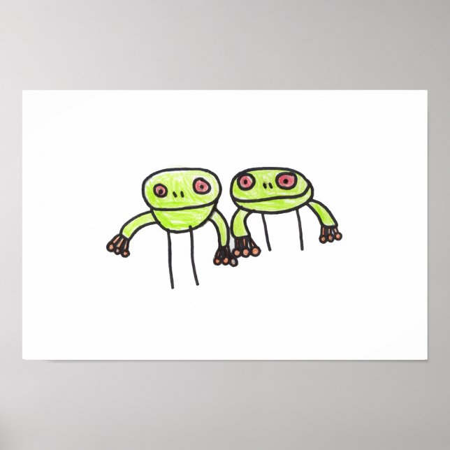 Affiche grenouilles (Devant)