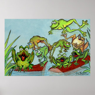 Affiche Grenouilles