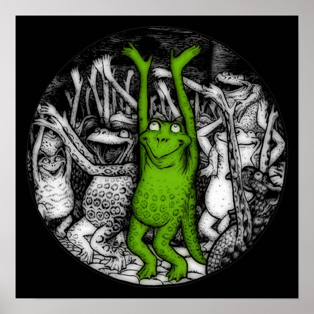 Affiche Grenouilles à encourager (Devant)