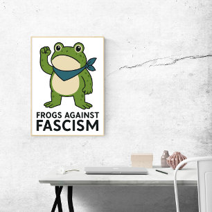 Affiche Grenouilles Contre le Fascisme Manifestation de Gr