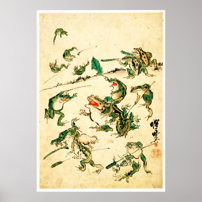 Affiche Grenouilles coquines (Devant)