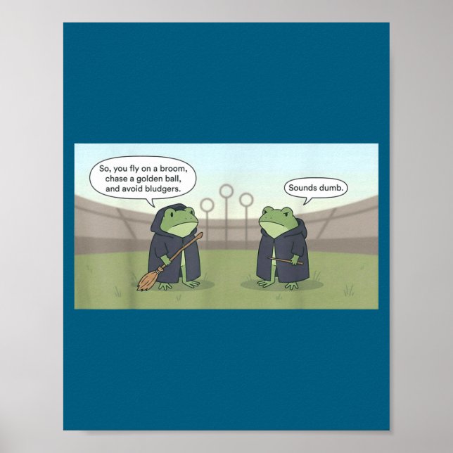 Affiche Grenouilles de sorcier drôles  (Devant)