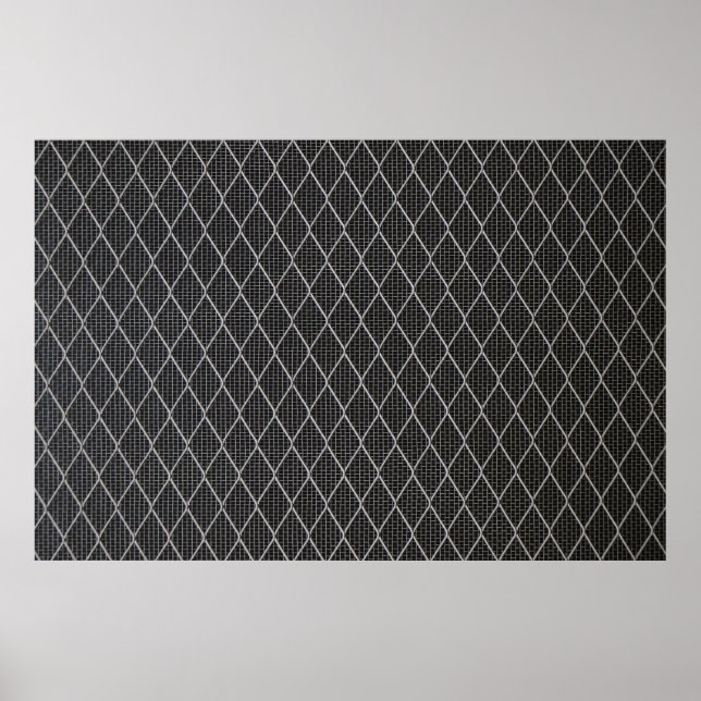 Affiche Grey metal wire fence (Devant)