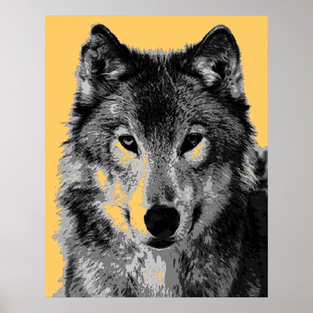 Affiche Grey Wolf Imprimer (Devant)