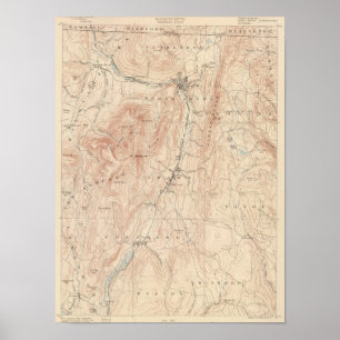 Affiche Greylock, le Massachusetts