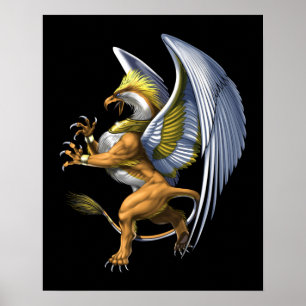 Affiche Griffin de la mythologie grecque