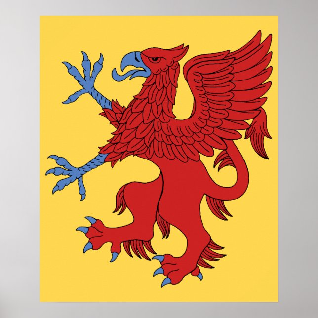 Affiche Griffin rampant de gueules (Devant)