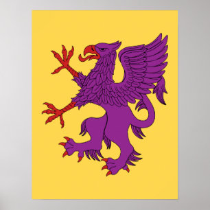 Affiche Griffin Rampant Purpure
