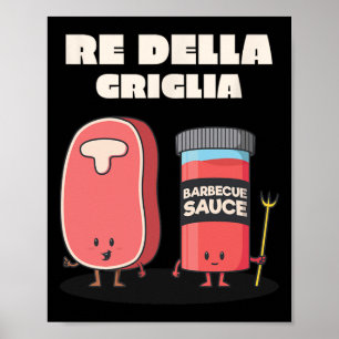 Affiche Grill Barbecue Roi Du Grill