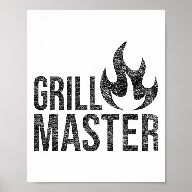 Affiche Grill Master Flame Byrbecue Bbq Smoke Char Open Fi (Devant)