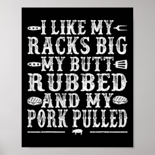Affiche Grillades cool Pour Hommes Femmes Fumée De Porc Fu