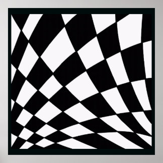 Affiche Grille Courbe | Moderne