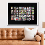 Affiche Grille de collage photo de 45 Carrés avec texte -<br><div class="desc">Utilisez 45 photos CARRÉS pour créer un collage photo personnel. Cette disposition moderne et propre comprend un bloc de texte dans une police san serif pour ajouter un nom de famille ou un nom. La couleur de l'arrière - plan peut être modifiée dans la zone personnaliser. ***Pour obtenir les meilleurs...</div>