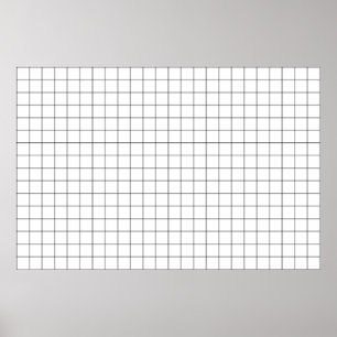 Affiche Grille de déformation de lentilles simples