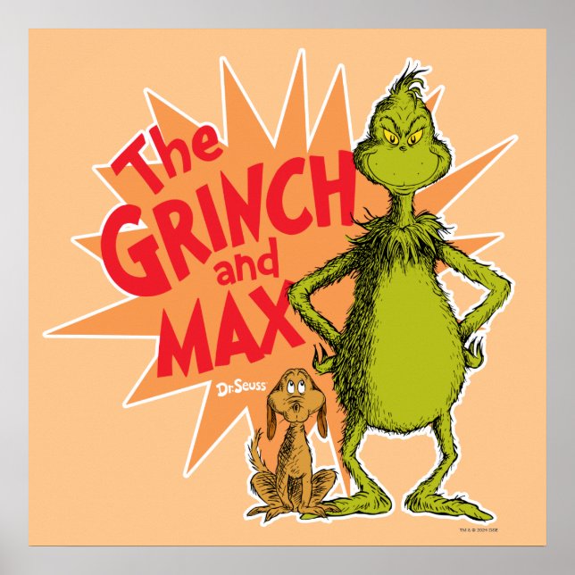 Affiche Grille | Grinch & Max Starburst (Devant)