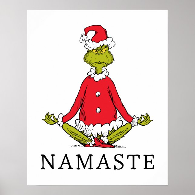 Affiche Grille | Namaste Santa Claus (Devant)