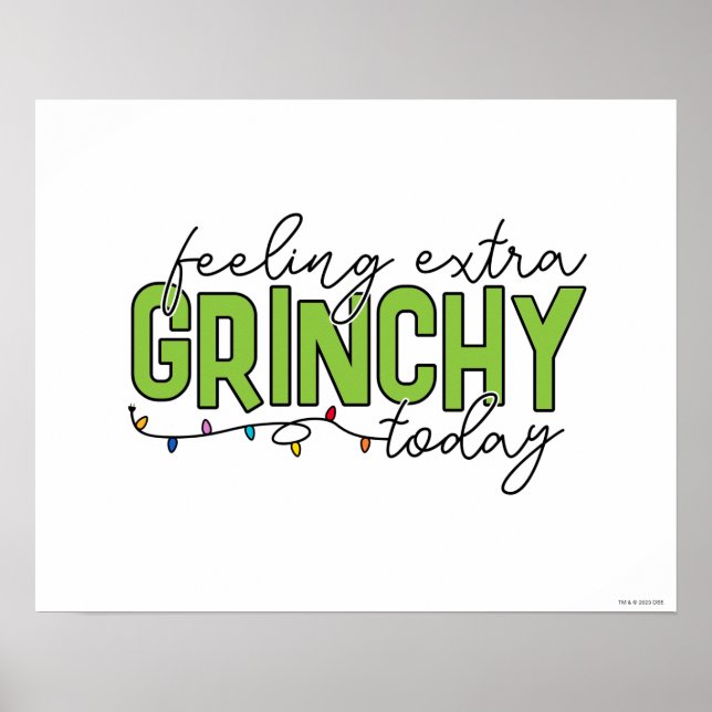 Affiche Grille | Sentiment de grinchy supplémentaire aujou (Devant)
