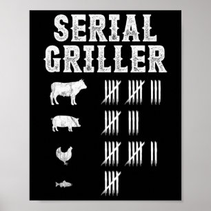 Affiche Griller série Funny Grill Grill Bbq Master Fun
