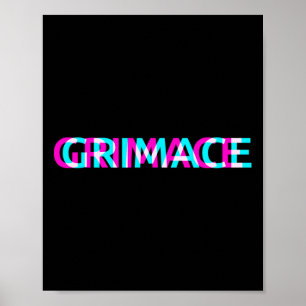 Affiche Grimace Edgy - Grunge esthétique Emo Pastel Goth H